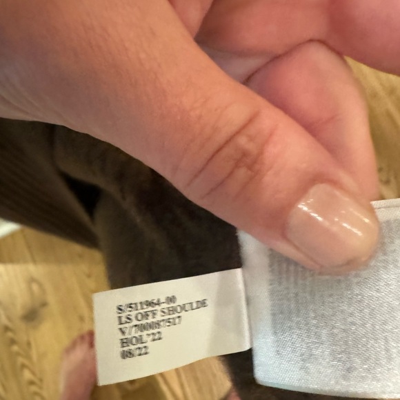 Banana Republic Colleta Off Shoulder Midi Sweater Dress Wool Womens Medium Brown - Picture 5 of 9